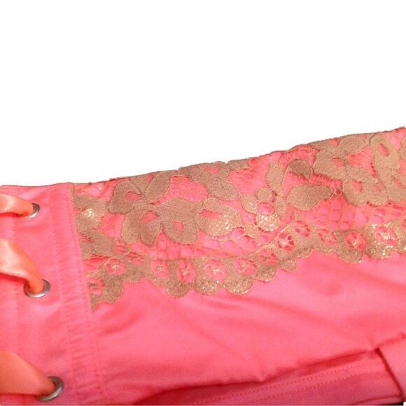 NWT VS Waist Cincher Garter M/L Satin/Lace - Picture 5 of 9